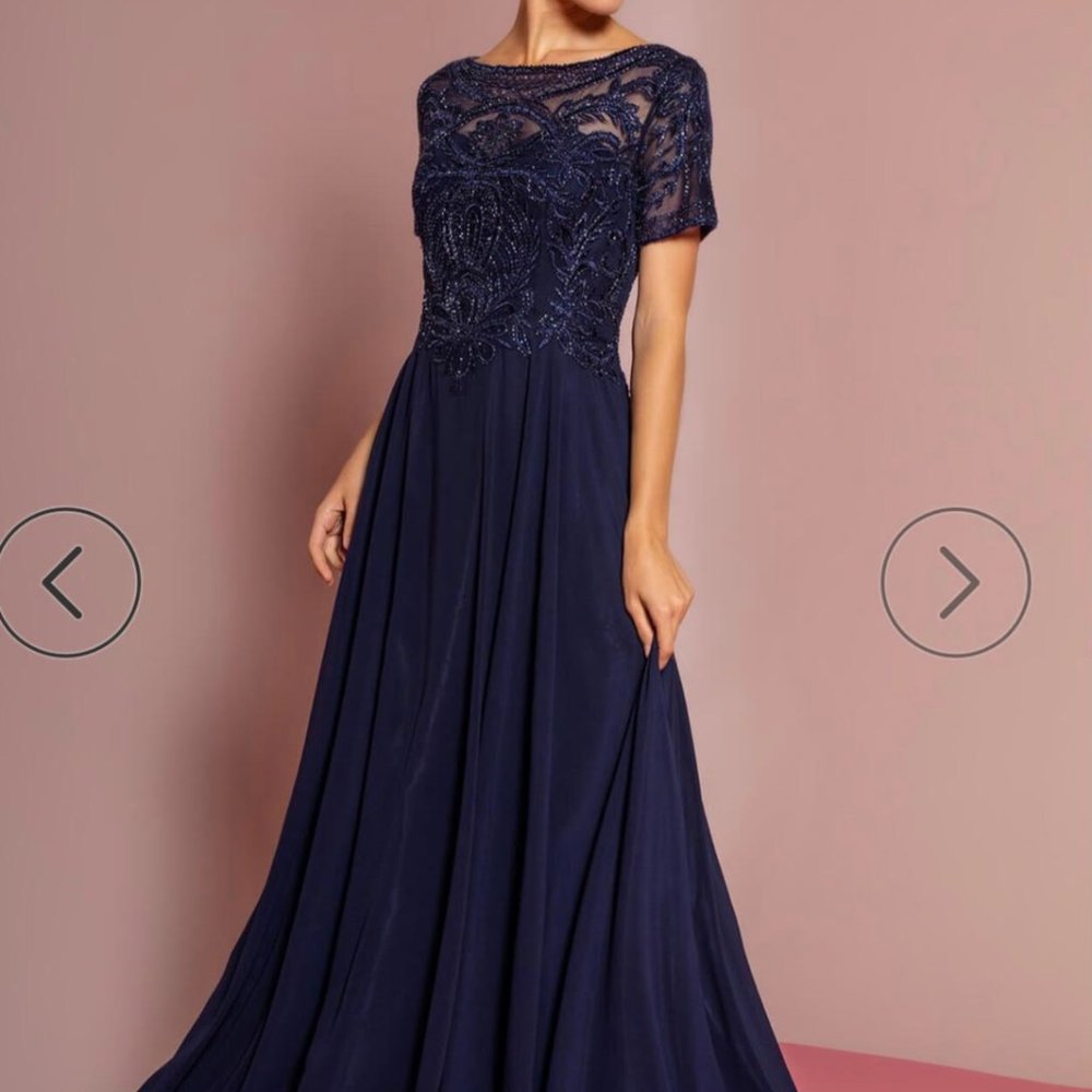 Navy Mother of the bride groom dress  Size 18